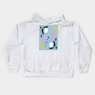 Summery Abstract One #summer #pink #blue #shapes #graphicdesign #summergift #giftideas #redbubble Kids Hoodie